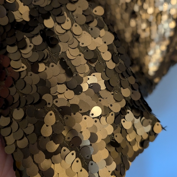 New York Company collection Large gold bronze sequin skirt - Picture 2 of 3